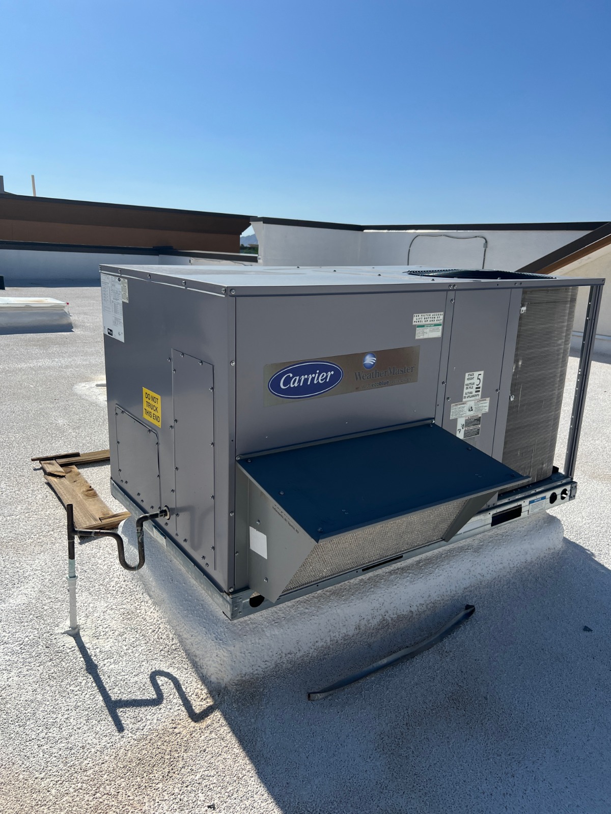 Before: Outdated commercial rooftop unit